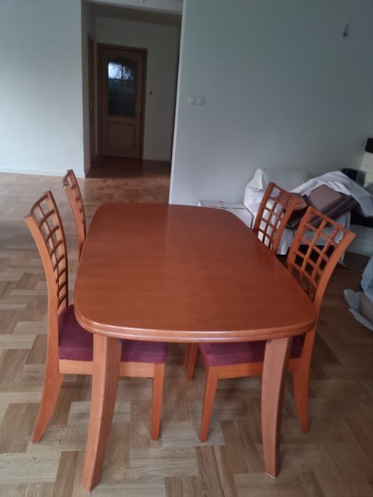 Stół drewniany 200x90 cm + 6 krzeseł