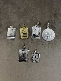Medalhas de signos em prata