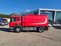 Scania P230 4X2 / ZAMIATARKA / JOHNSTON VX800 / POLEWACZKA / NISKI PRZEBIEG / IDEALNY STAN / BEZWYPADKOWY / 1WŁ! / AUTOMAT  Najtansza w PL! 1 wł, Krótka i zwinna, Na lotniska lub drogi, TOP!