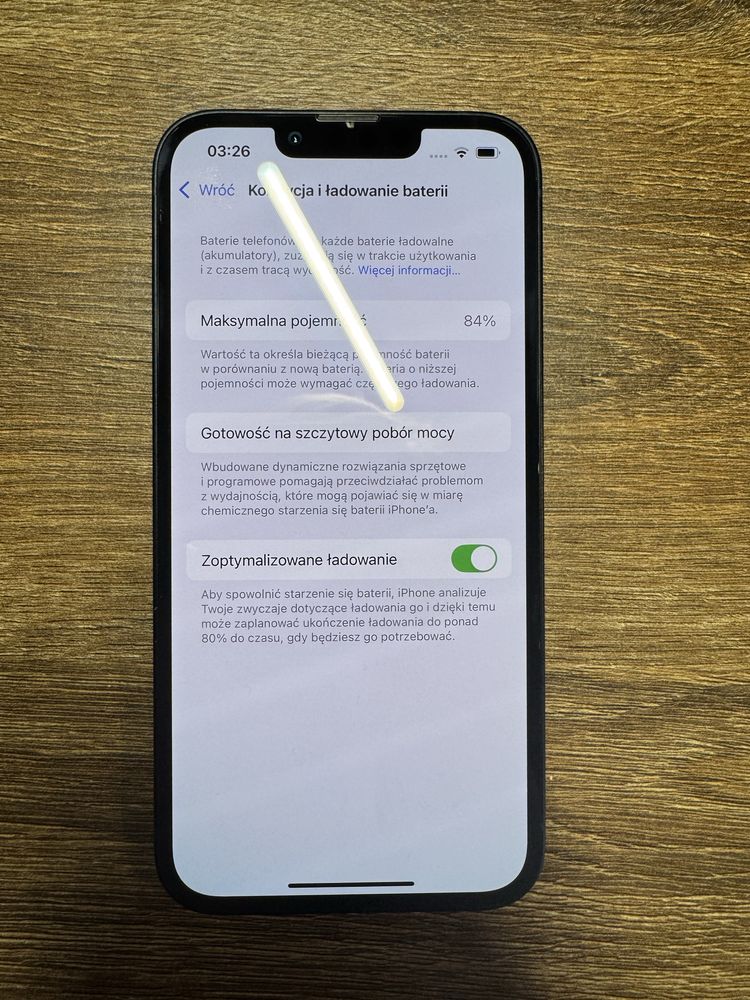 Iphone 13 128gb Midnight sprawny bateria kondycja 84%