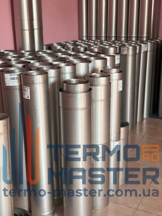 Димохід для твердопаливного котла,каміна, сауни,Чорні труби 180