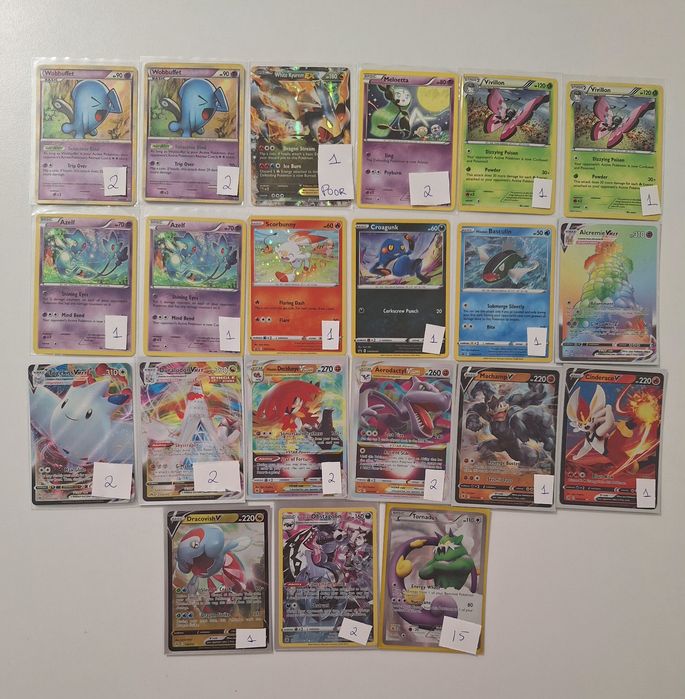 Cartas Pokémon ótimo estado