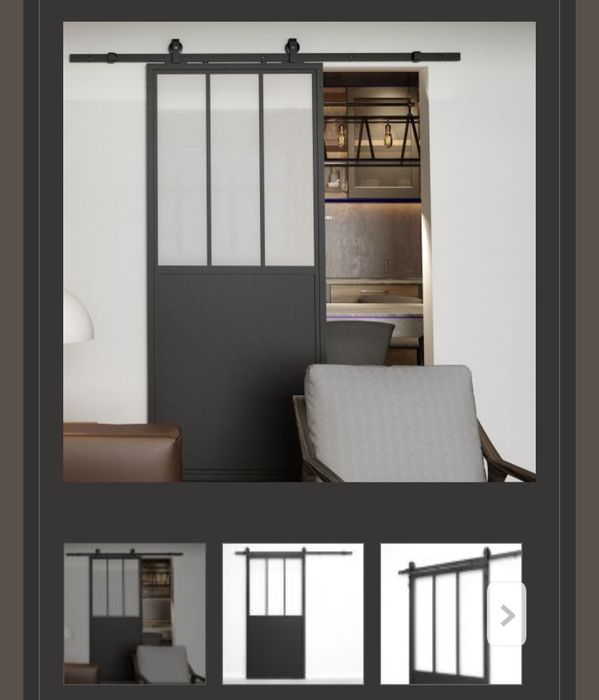 Piękne Drzwi przesuwne loftowe AREZZO 90x210 REZERWACJA