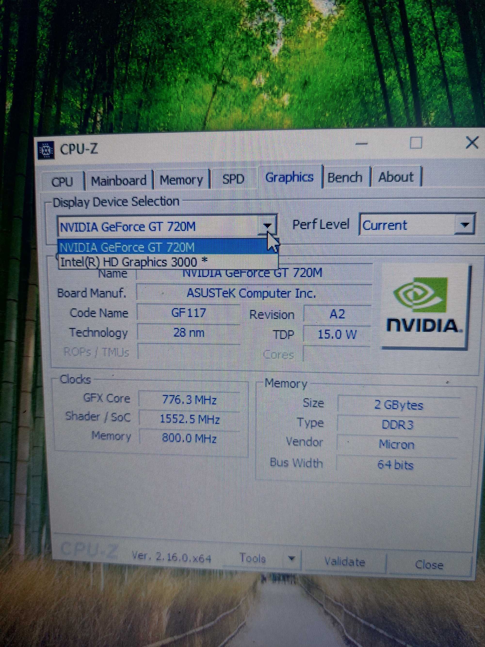 Laptop Asus X550C procesor i3 8gbRAM SSD 256GB