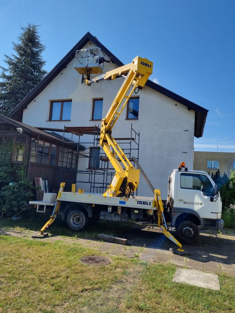 Usługi podnośnikiem koszowym 20 m , możliwość  pracy na hali