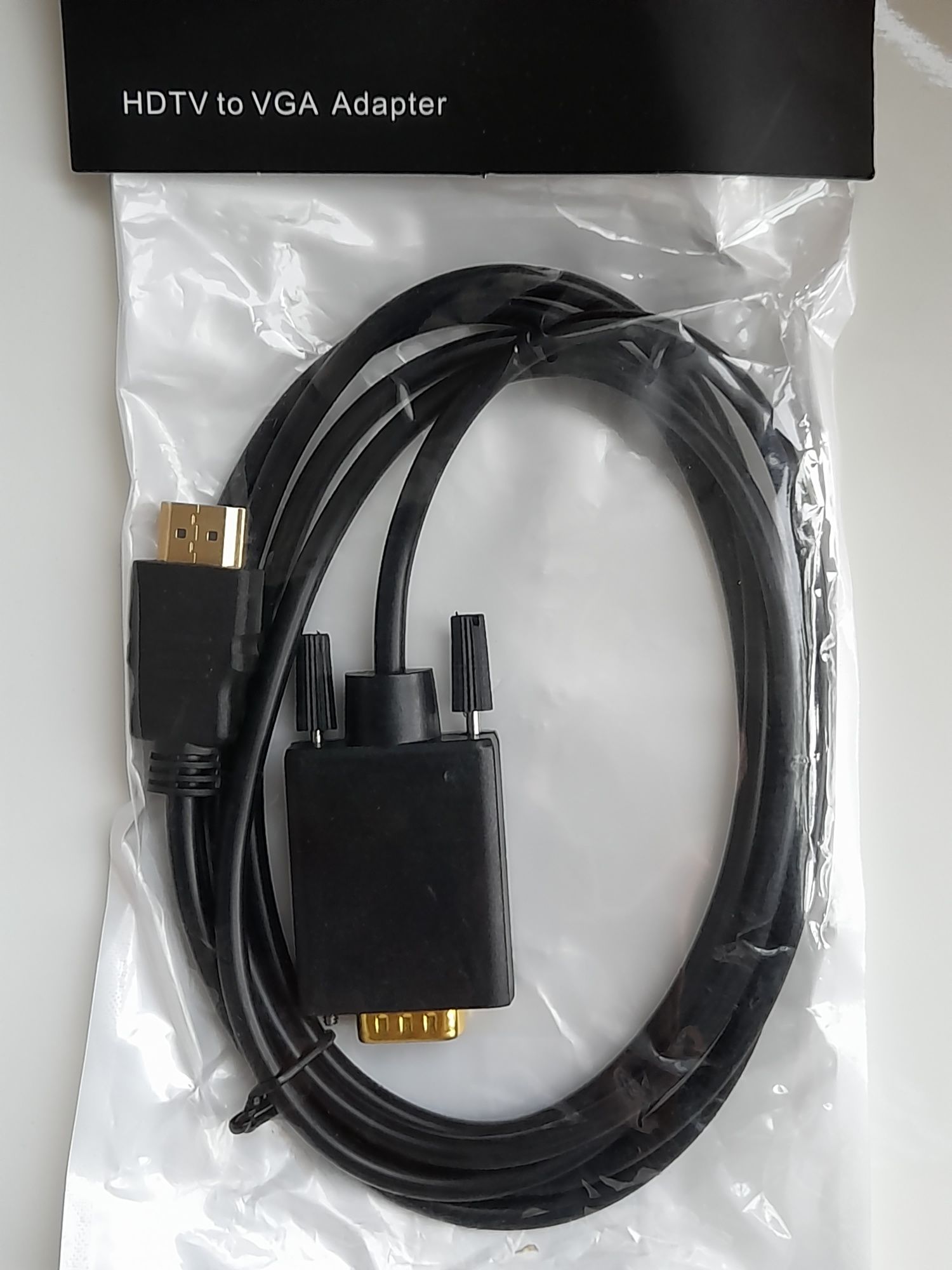 Кабель переходник HDMI to VGA адаптер  для компьютера, ноутбука и др