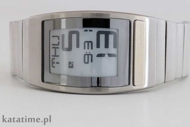 Phosphor World Time E-Ink Watch - stalowy