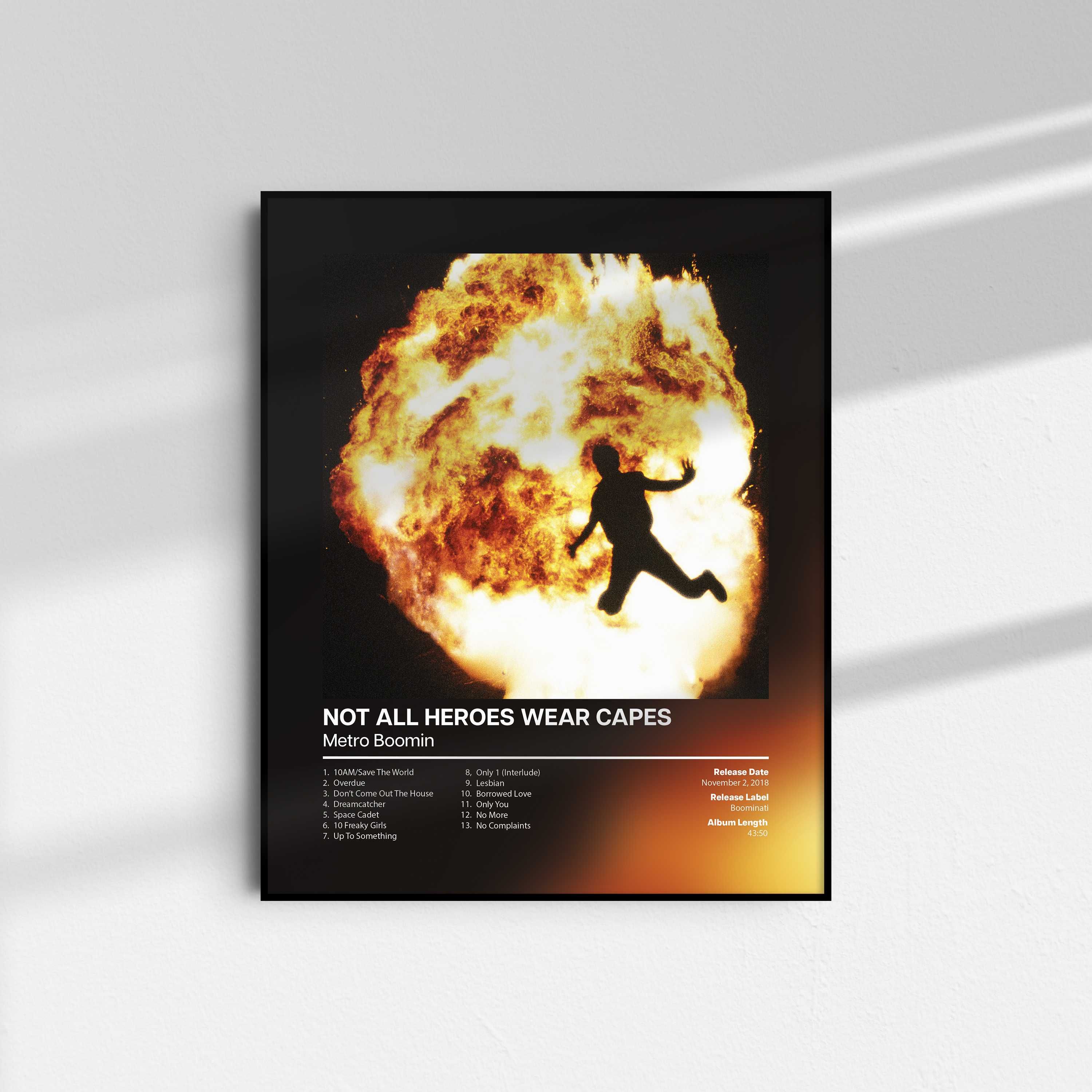Plakat Metro Boomin Not All Heroes Wear Capes 40 x 50 cm