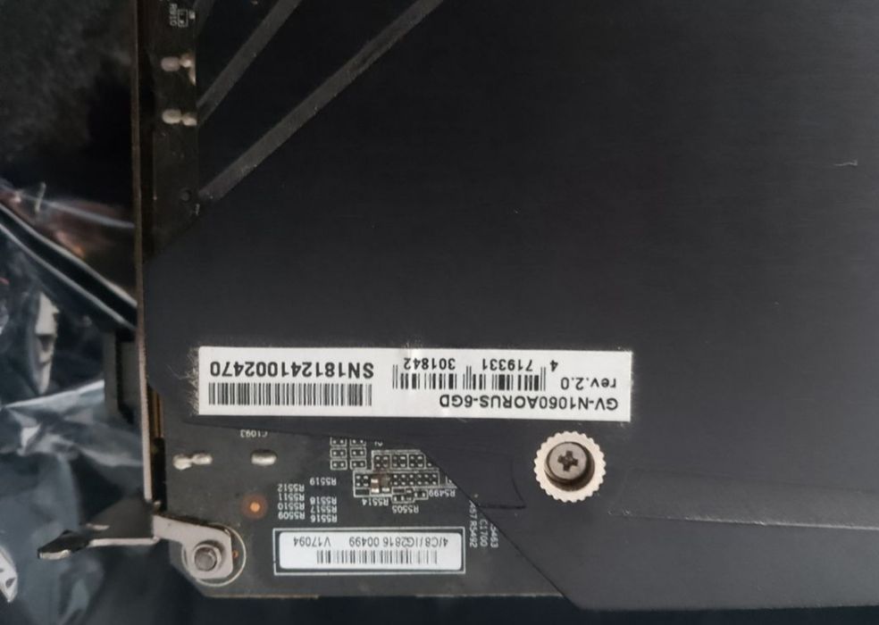 Placa gradica AORUS GeForce GTX 1060 6g