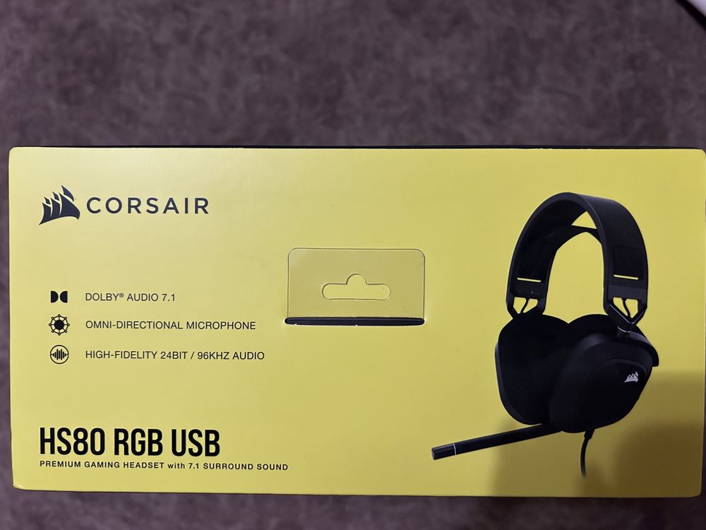 Навушники дротові Corsair HS80 RGB USB (CA-9011237-EU)