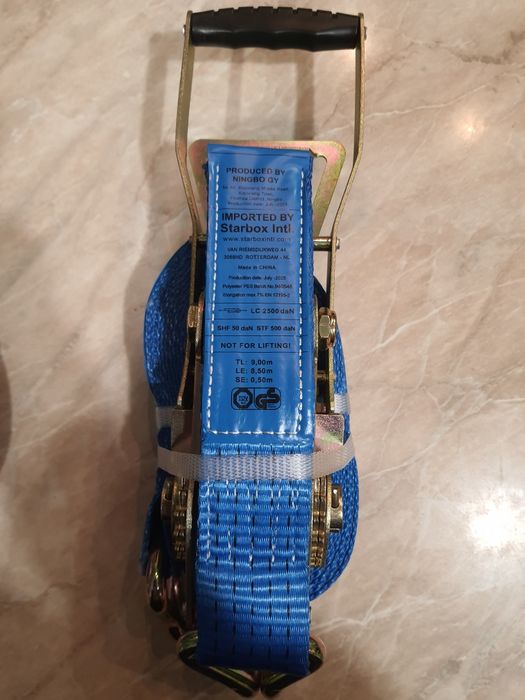 Стяжні 5 тонні ремені з великою трищіткою