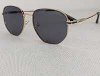 Lacoste_męskie złote okulary przeciwsłoneczne z filtrem UV 400 nowe