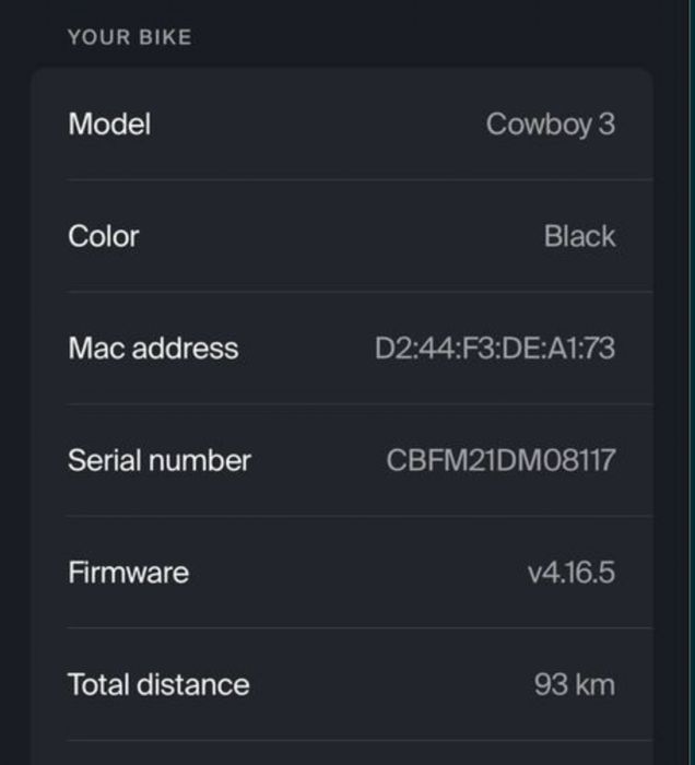 Cowboy seria 3 rower elektryczny ebike e-bike tylko 92km przebieg