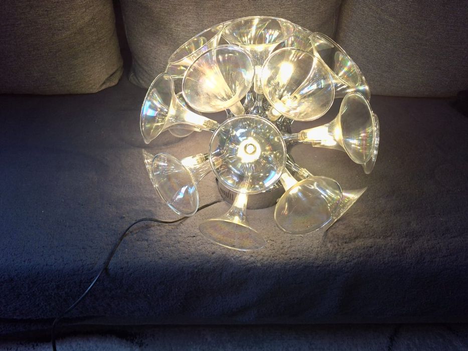 Lampa sufitowa z dmuchanego szkła