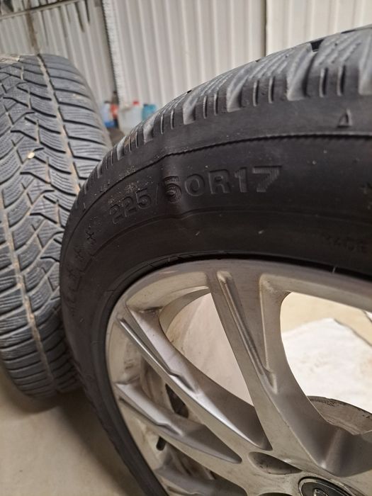 Alufelgi audi a4 b9 5x112 66.6 opony zimowe Dunlop 225 50 r17