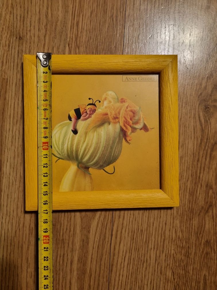 Ramka na zdjęcie 17x17 cm żółta