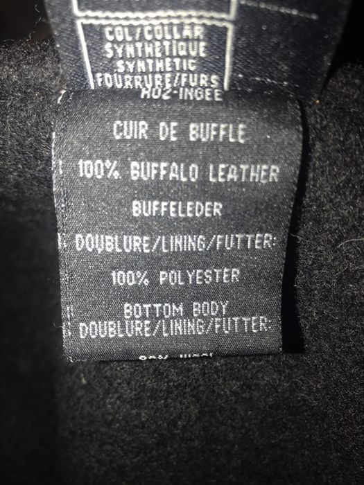 Casaco Cabedal RedSkins “ Buffalo Leather” XL , pouco uso