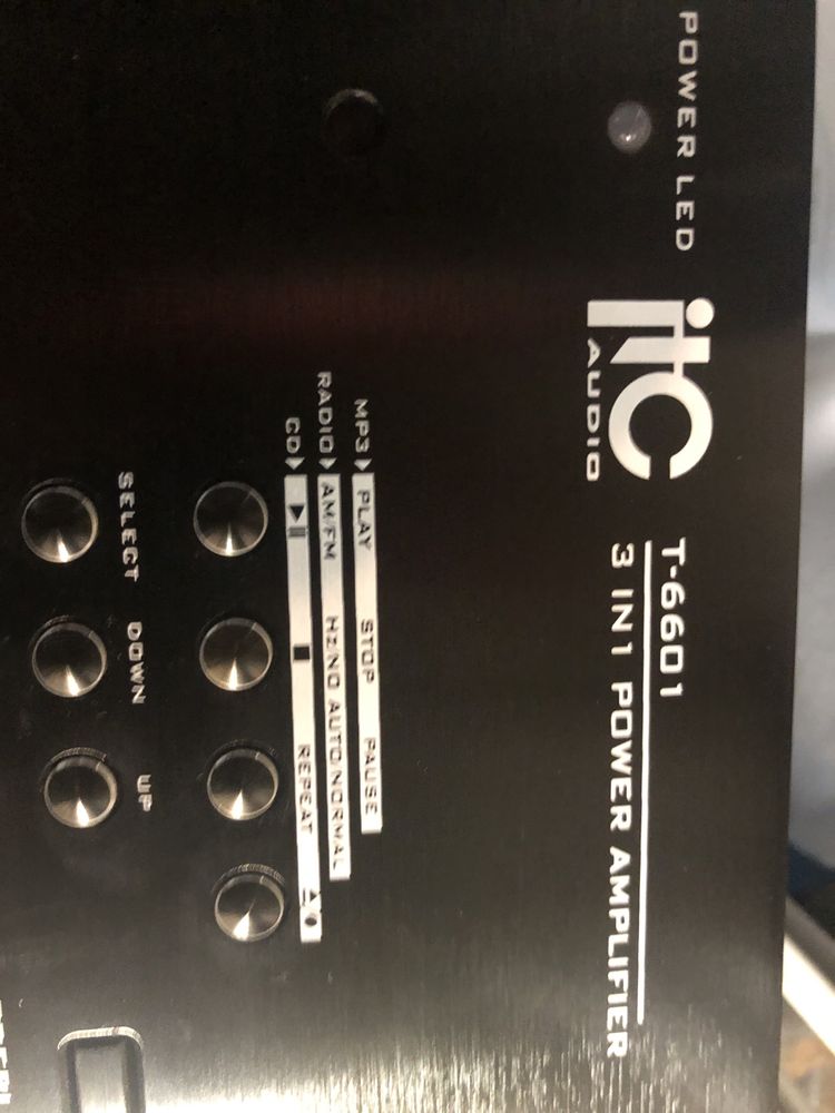 Wzmacniacz audio -ITC Audio - T-6601 Centrala 5 strefowa 60W