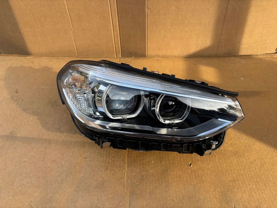 BMW X3 G01 X4 G02 17- Oryginalna Lampa Przednia Prawa Full Led Europa Ładna Cała 8739648 8739648-02 Reflektor Prawy Przedni