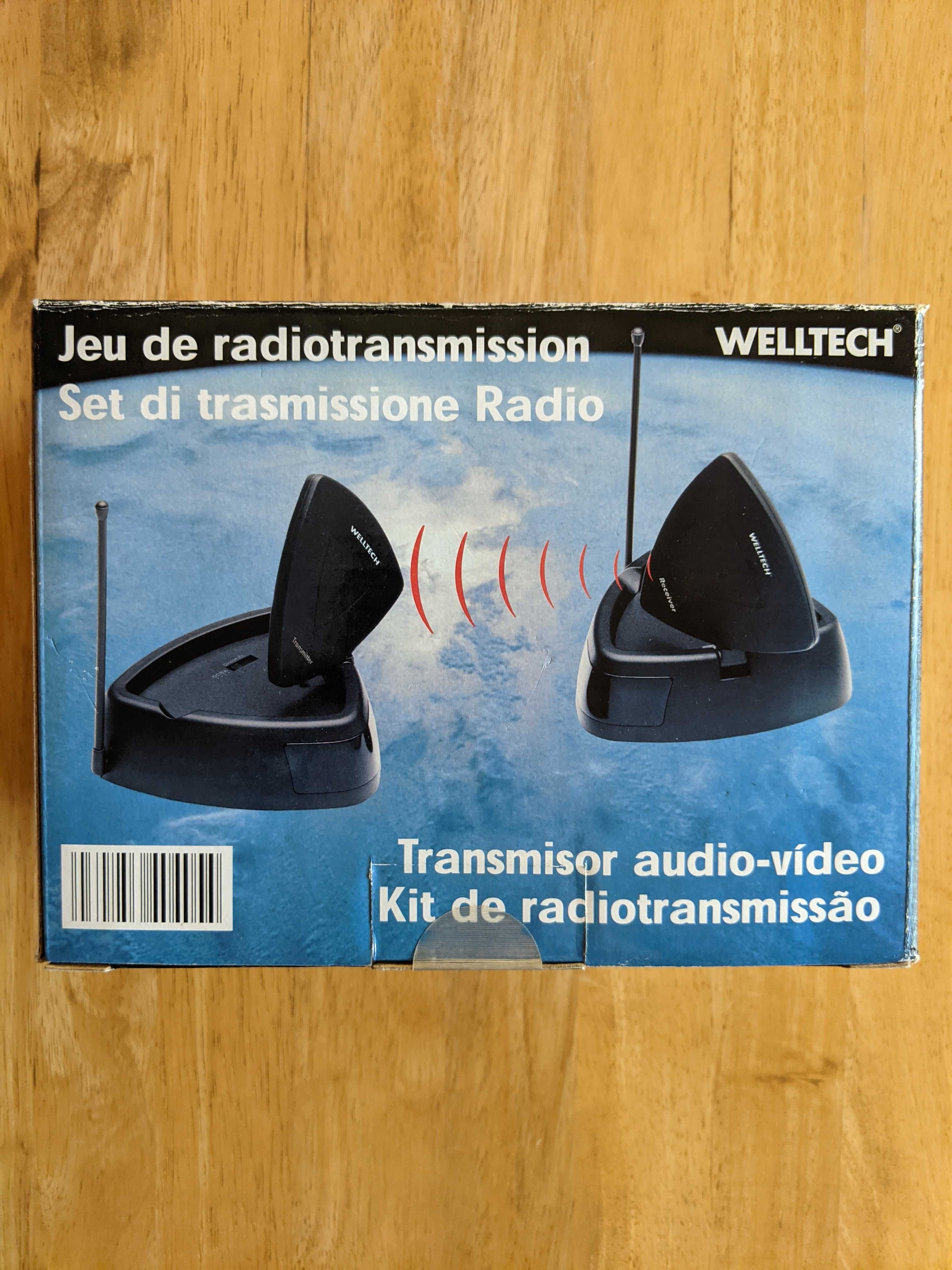 Kit de radiotransmissão audio-vídeo sem fios WELLTECH (NOVO)