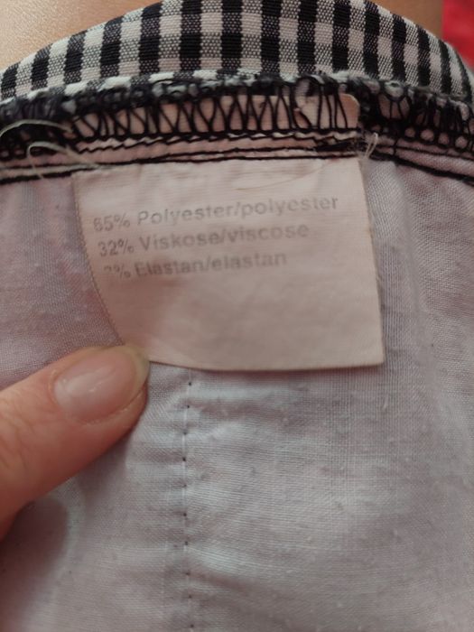 Spodnie chinosy damskie, w kratke #ska