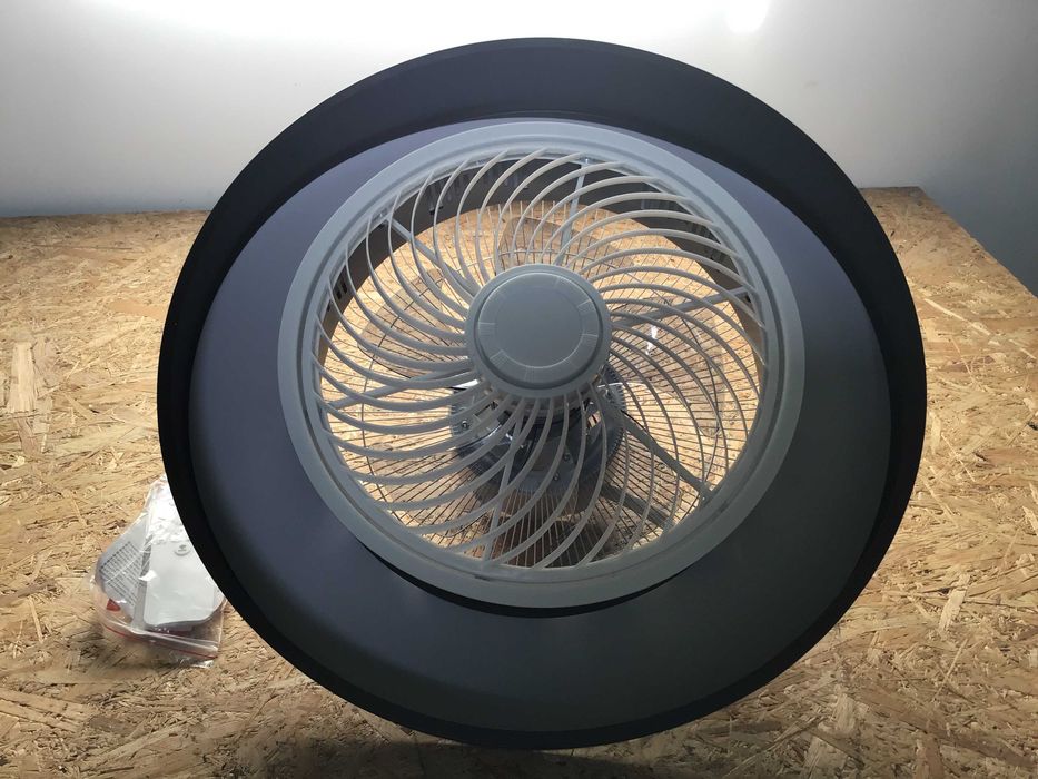 Nowoczesny żyrandol z wentylatorem LED i pilotem – 36 cali
