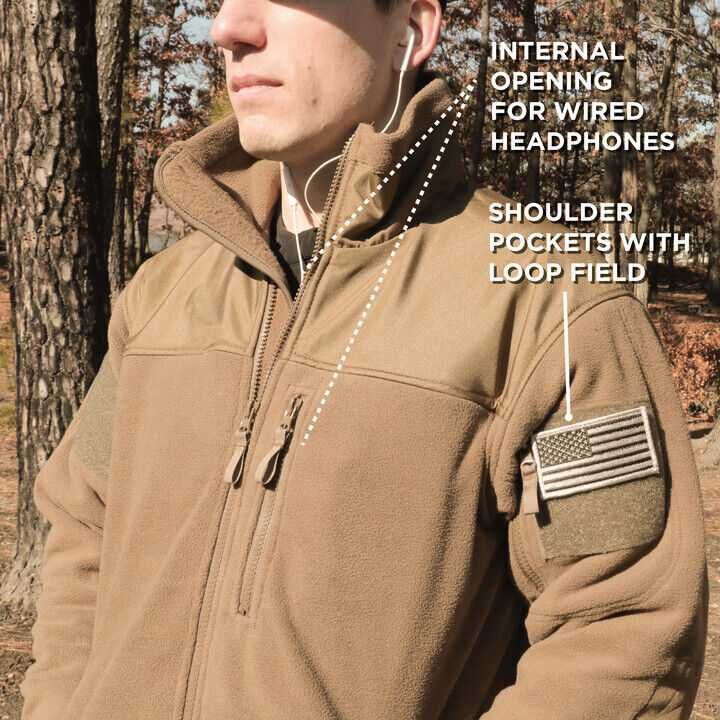 Куртка флисовая тактическая Rothco Spec Ops Tactical Fleece Jacket M/L