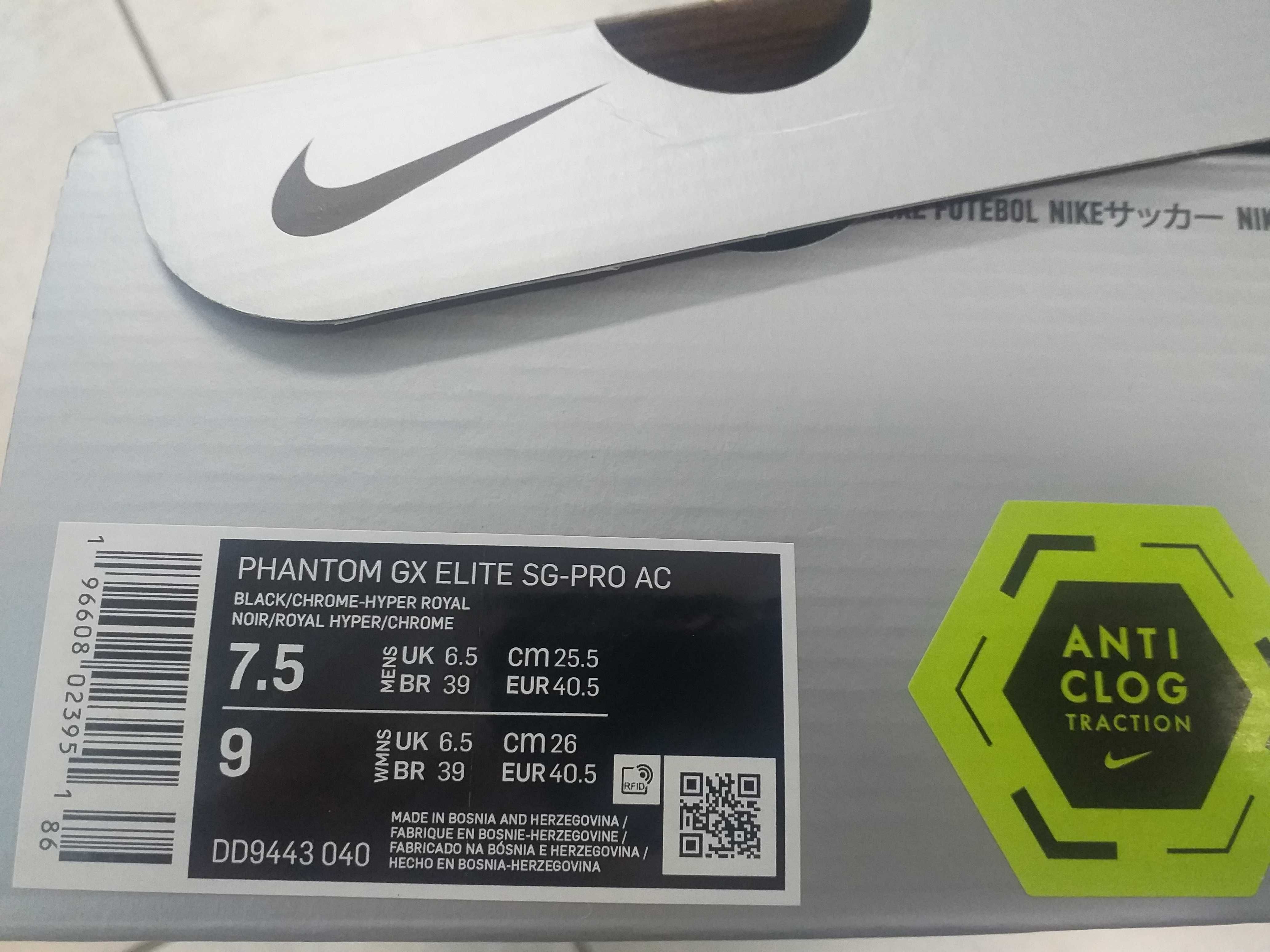 Buty piłkarskie Korki NIKE Phantom GX Elite r. 40,5 czarne BDB