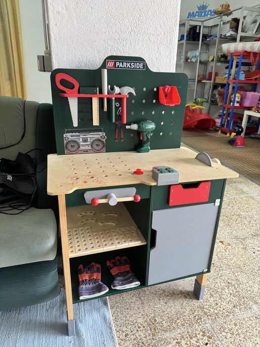 Brinquedo bancada de carpintaria Parkside