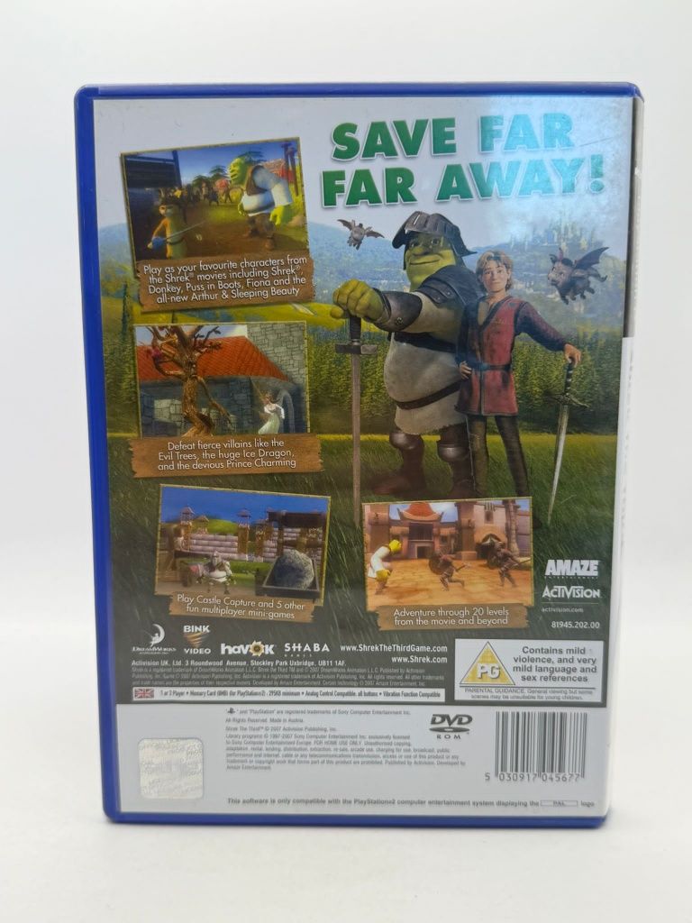 Shrek The Third 3xA Ps2 nr 6370