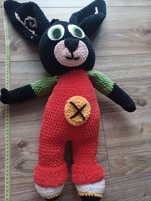 Maskotka Bing na szydełku stan idealny