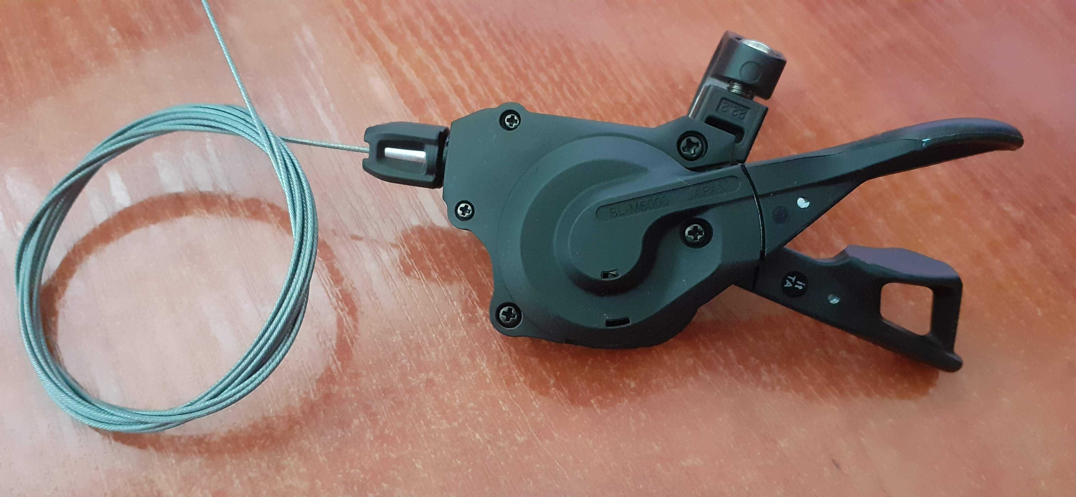 Перемикач передач монетка Shimano Deore SL-M6000 на 10шв. з тросом