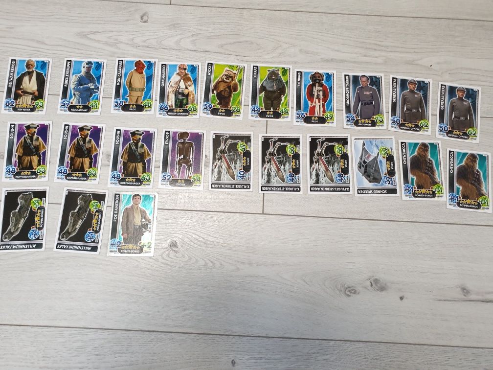 Karty Star Wars Force Attax edycja niemiecka