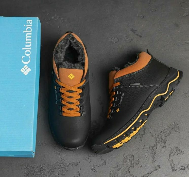 М93 чоловічі шкіряні прошиті зимові кросівки черевики ботинки кросовки