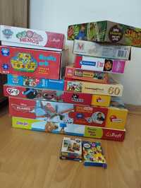 Zestaw puzzli / gier/ kart/ układanek dla dzieci 3-5 lat komplet