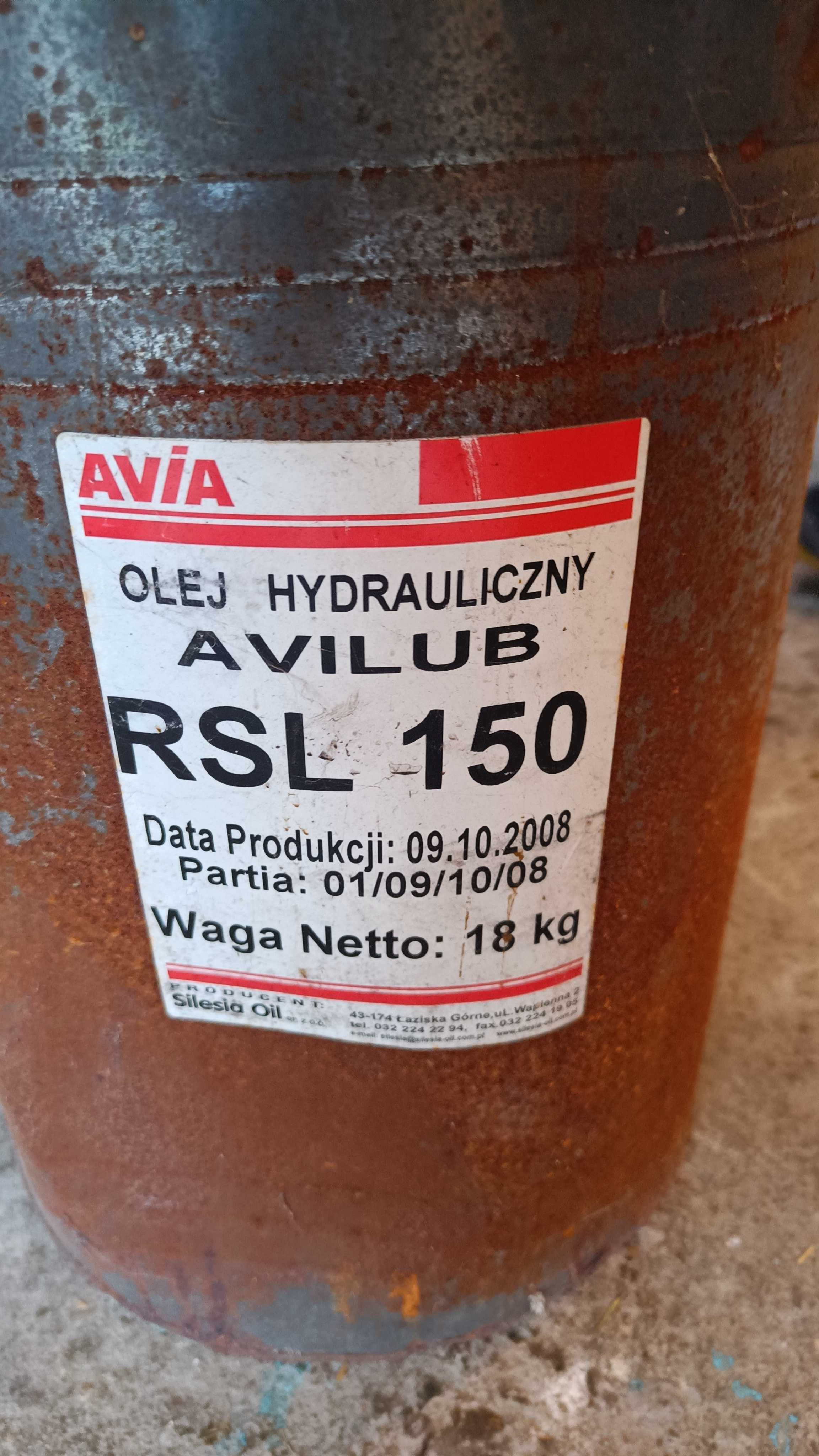 Olej hydrauliczny AVIA FLUID RSL 150 18 kg