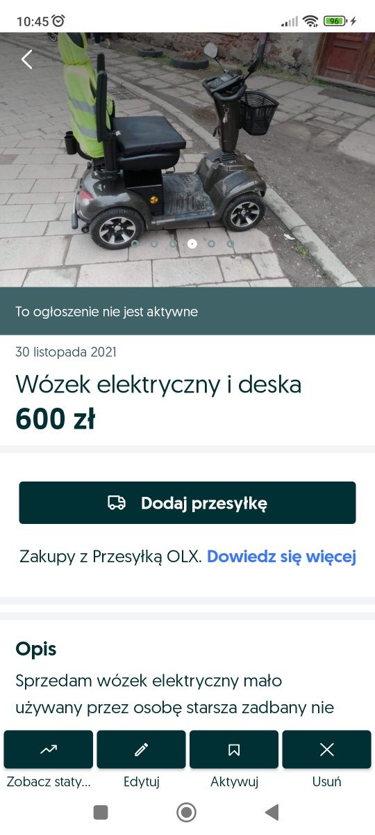 Wózek elektryczny