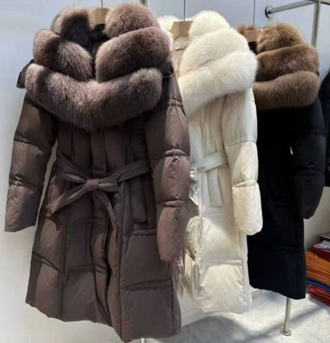 Płaszcz pikowany puchowy