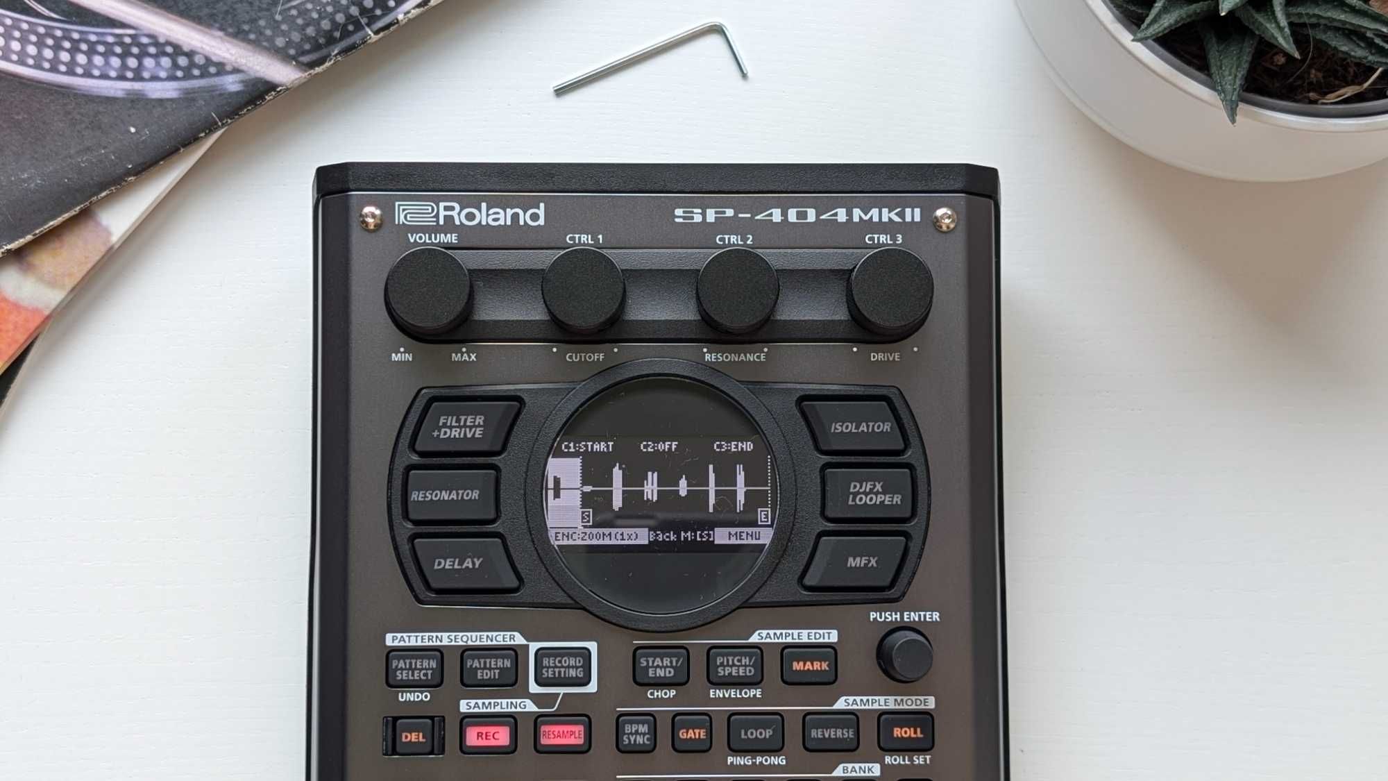 Roland SP 404 Mk2 zestaw metalowych pokręteł piękne kolory matowe