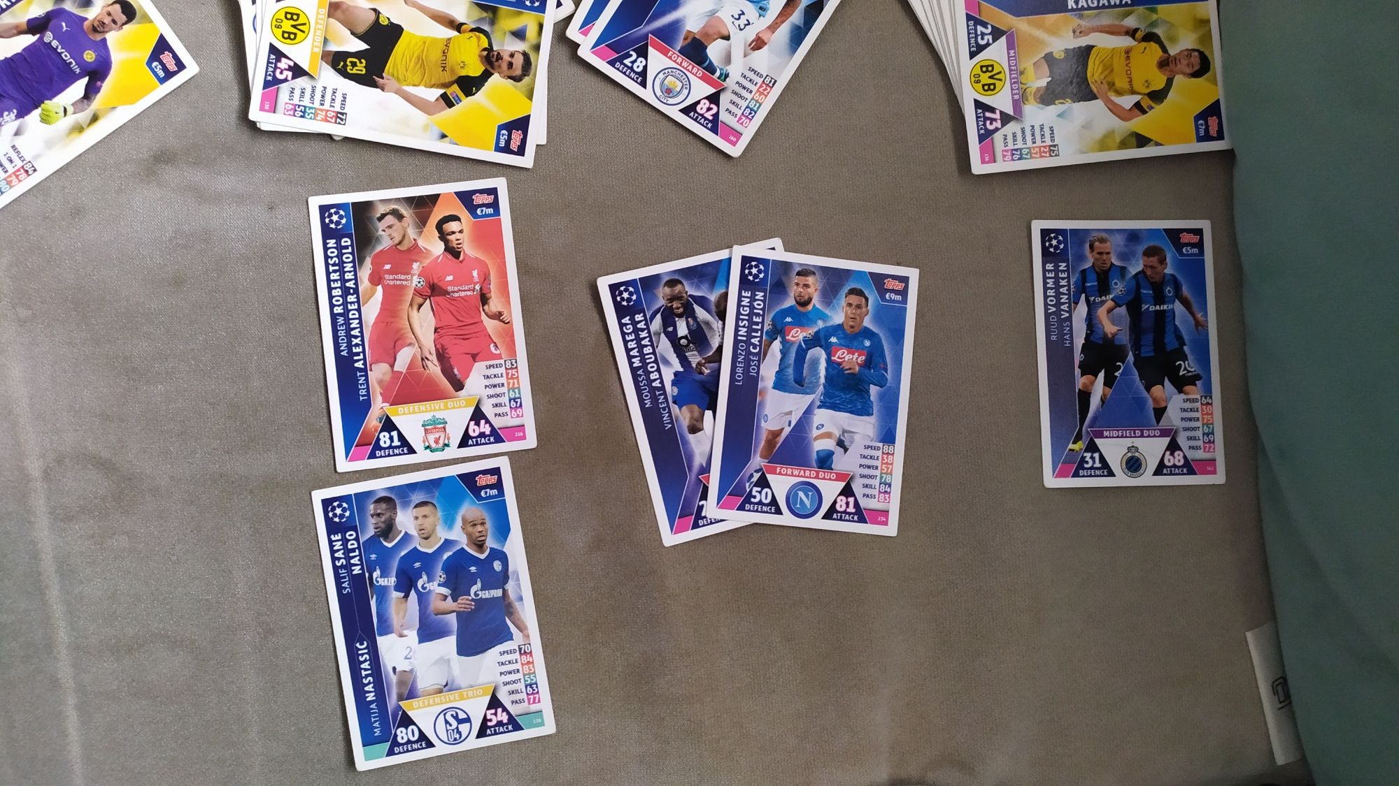 Coleção  80 cartas MATCH ATTAX season 2018/19