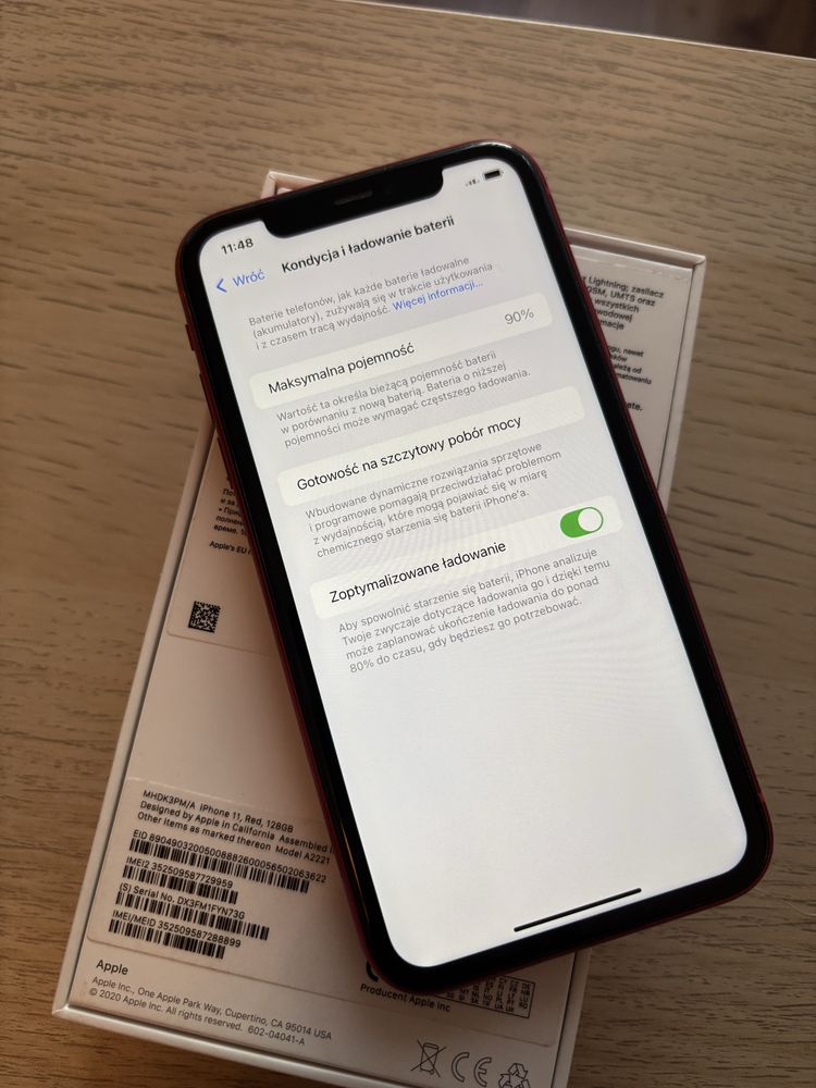 iPhone 11 128GB RED Czerwony