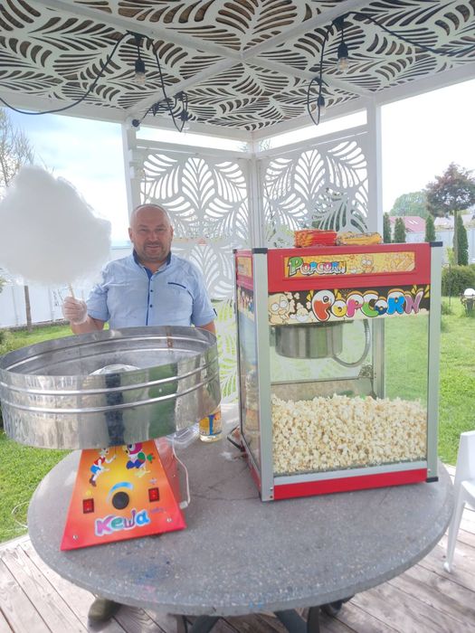 Прокат солодкої вати , попкорн та батути