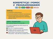 Programowanie – korepetycje, projekty: JS, Python, C++, Java – 90 zł/h