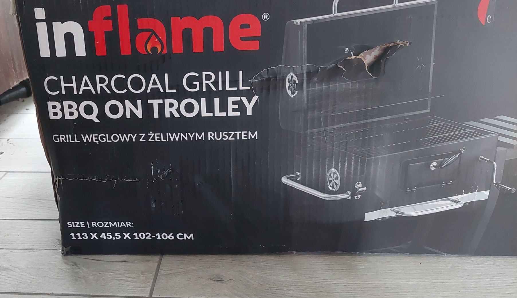 Grill węglowy BBQ Inflame NOWY żeliwny ruszt jak activa