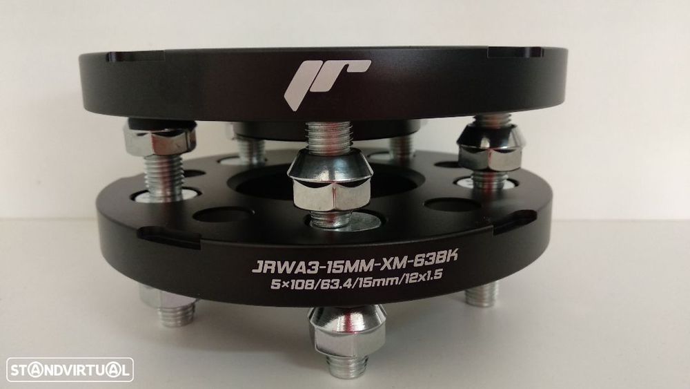 Espaçadores Duplo Aperto Ford/Volvo 15mm 5x108 CB63.4 Com pernos 12x1