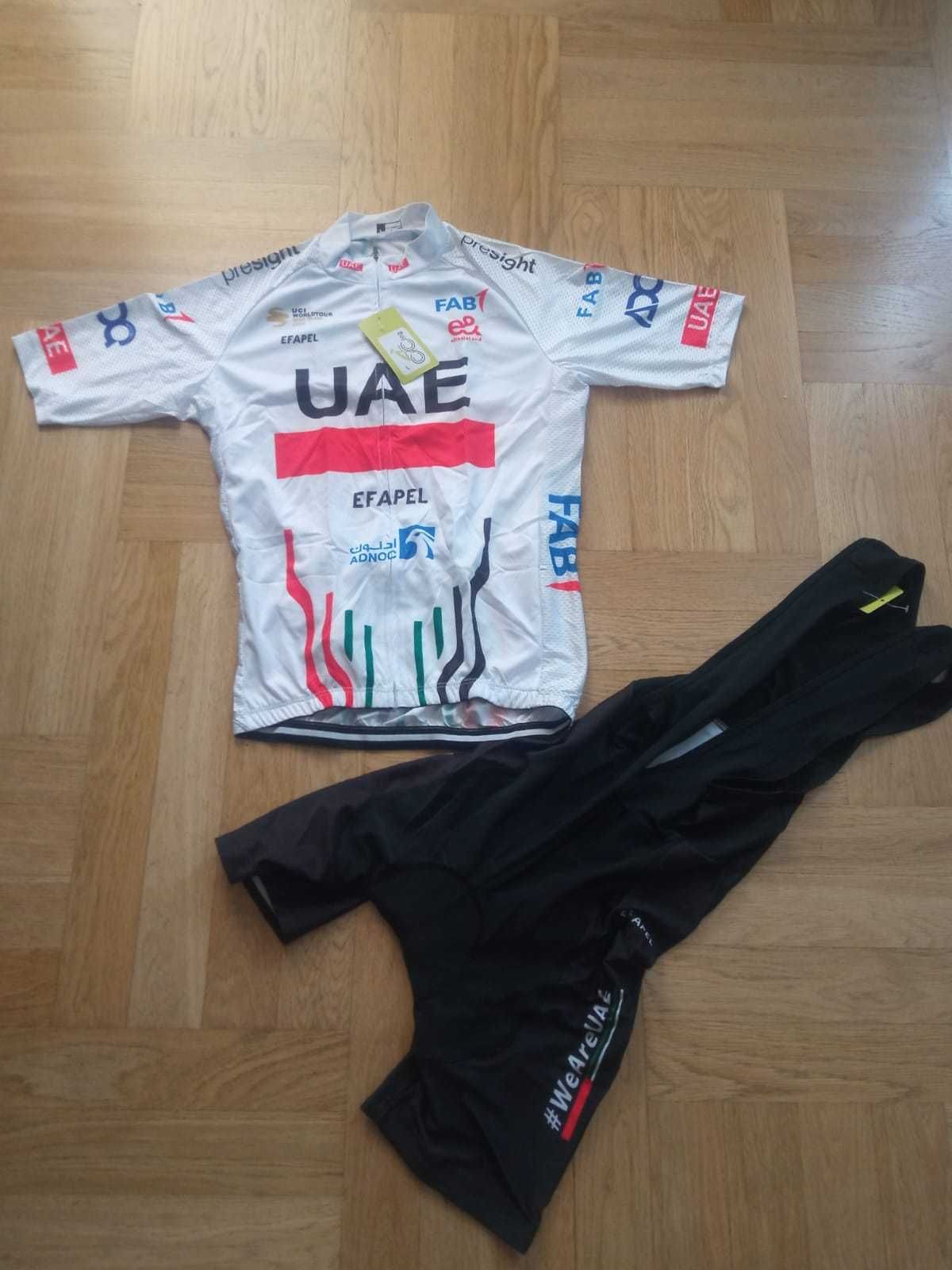 Strój rowerowy komplet kolarski na rower elastyczny spodenki koszulka