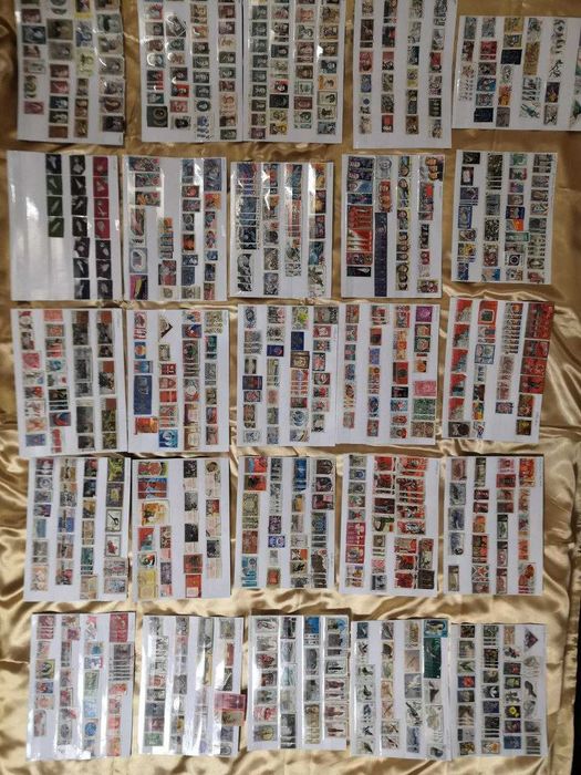 Коллекция редких почтовых марок, более 1400 шт.