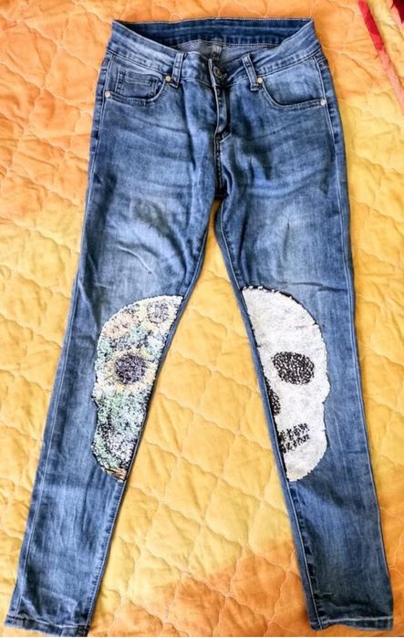 Одним лотом легінси джинсы на дівчинку 10-13 років