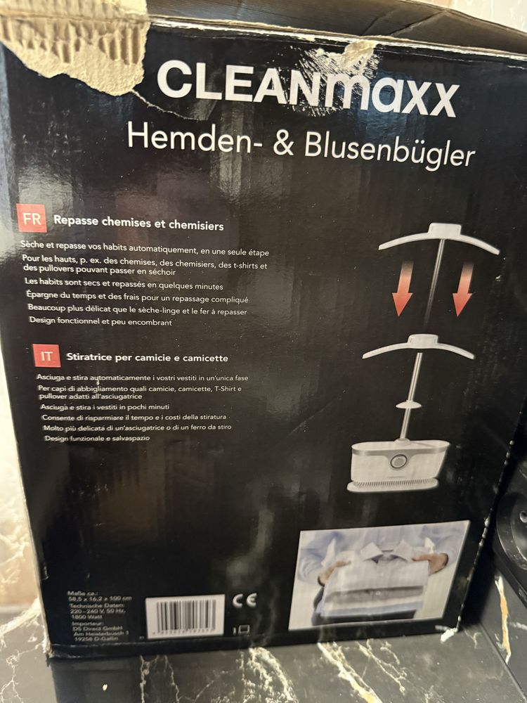 Сушка для одягу Cleanmaxx прасувальна сушильна машина, електро сушка