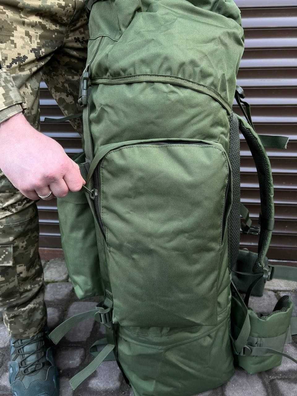 Тактичний військовий рюкзак баул на 120л Мультикаи Олива Койот Чорний